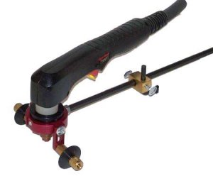 Plasma Cutter attached to Plasma Cutting Guide