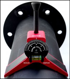 Flange Wizard Medium Magnetic Centering Head on pipe