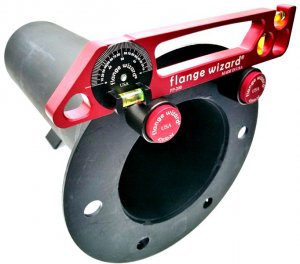 Pocket Pro Level by Flange Wizard in use