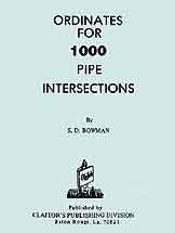 Ordinates for 1000 Pipe Intersections